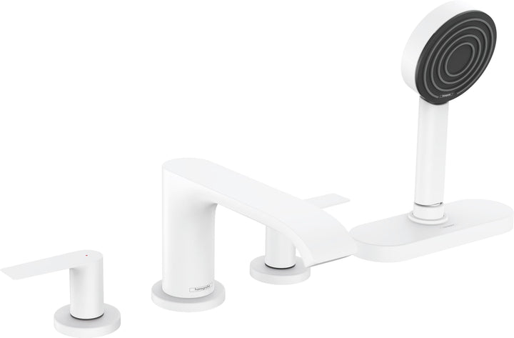 hansgrohe Wannenarmatur Vivenis, für 2 Funktionen, Mattweiss, Mattweiss