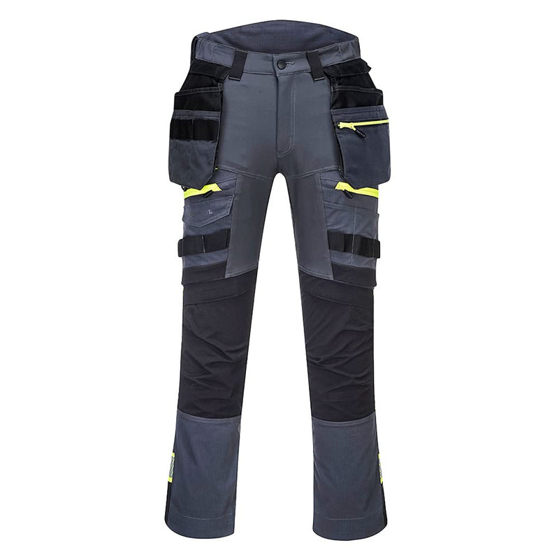 Portwest DX4 Bundhose mit abnehmbaren Holstertaschen, Grösse: 48, Farbe: Metal Grau, DX440MGR48 48 M