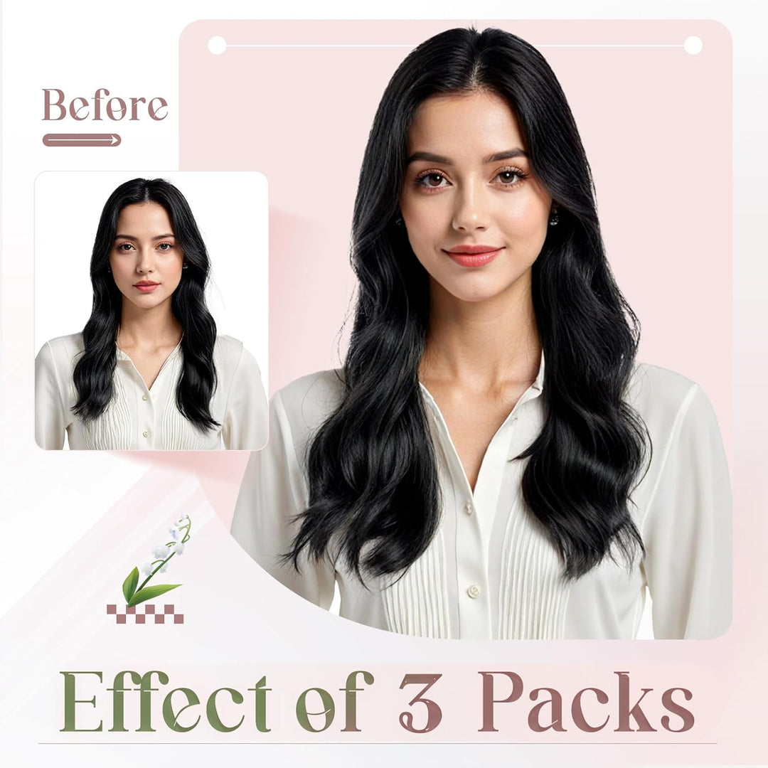 Elailite 10 Stück Tape Extensions Echthaar (15g) + 10 Pcs Invisible Klebeband Haarverlängerung Klebe