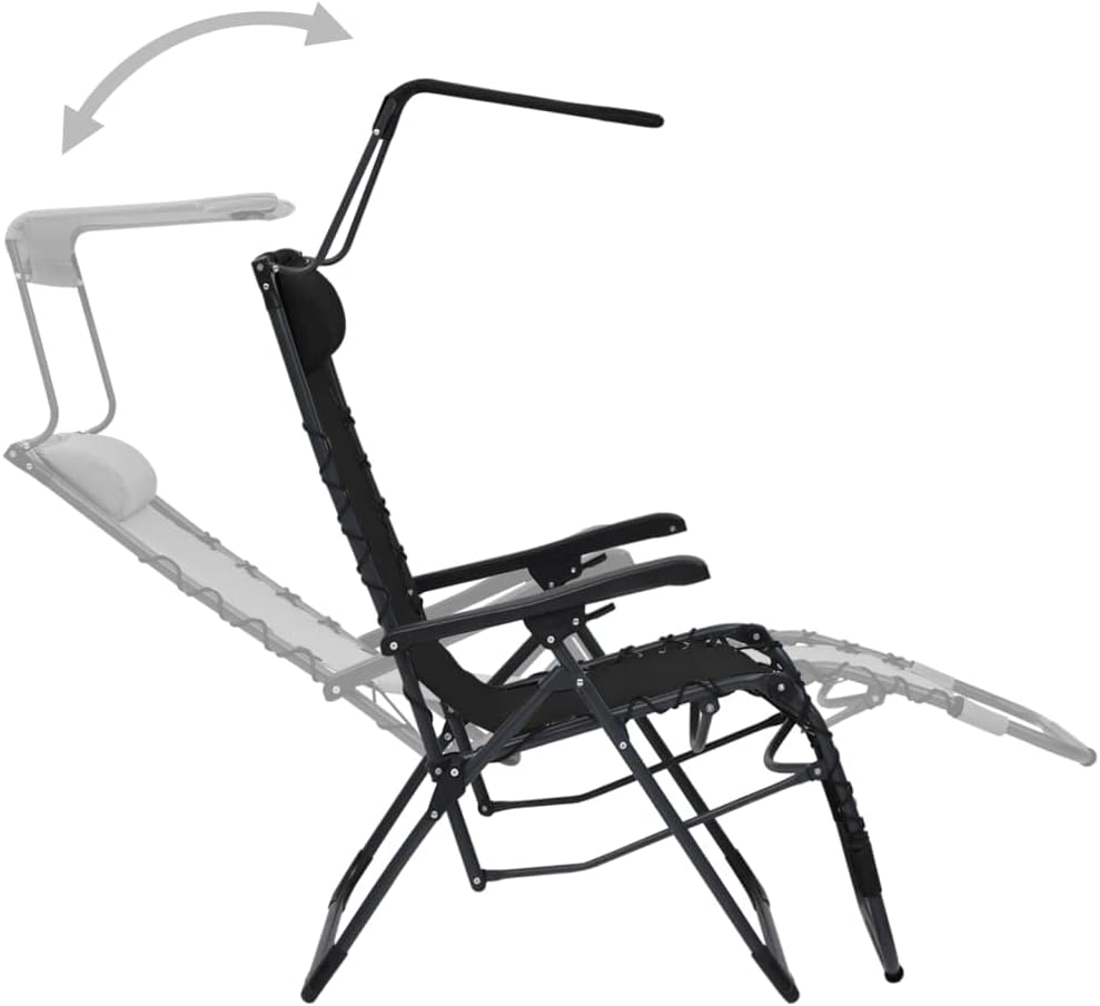 vidaXL Liegestuhl Klappbar Gartenstuhl Sonnenliege Relaxliege Gartenliege Strandliege Campingstuhl R