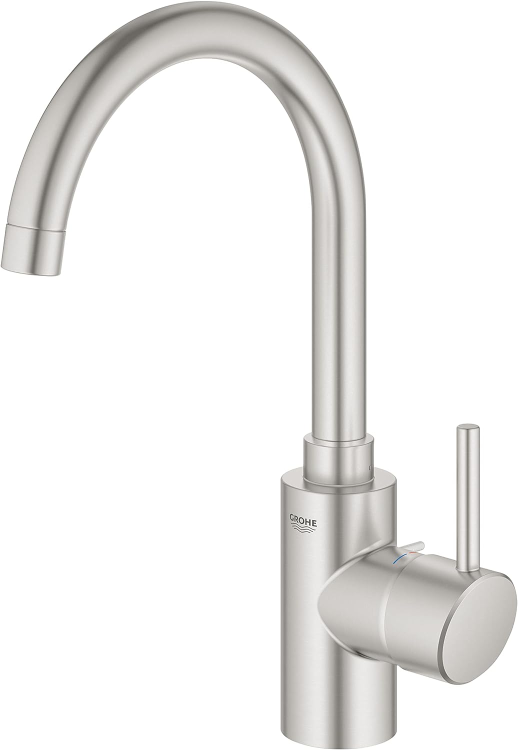 GROHE Concetto - Einhand Waschtischmischer (hoher Auslauf, Einlochmontage, langlebige Oberfläche), s