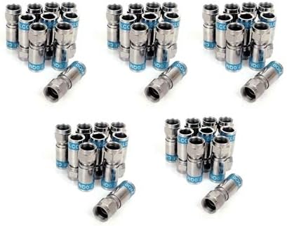 Cabelcon 50 x F-56 CX3 7.0 QM Quick Mount Stecker für RG6 (7 mm) Kabel, WASSERDICHT!