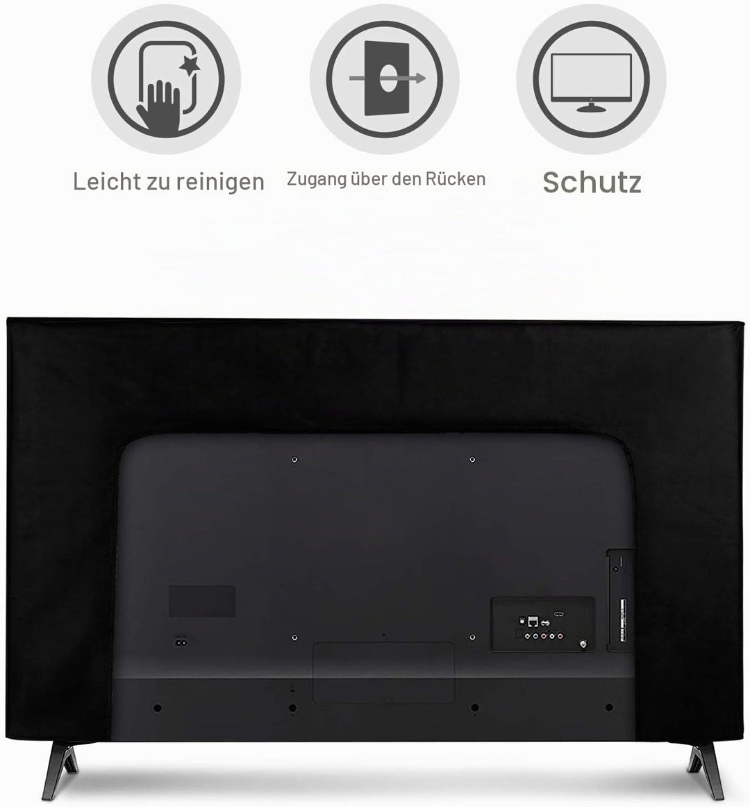 kwmobile 40" TV Hülle - Indoor Fernseher Bildschirmschutz Abdeckung - TV Bildschirm Staubschutzhülle