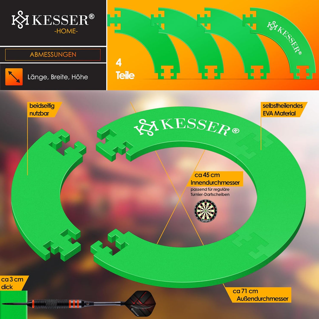 KESSER® Dartscheibe Catchring Schutzring Ø45cm | Auffangring rund Stabiler Wandschutz Zubehör | pass
