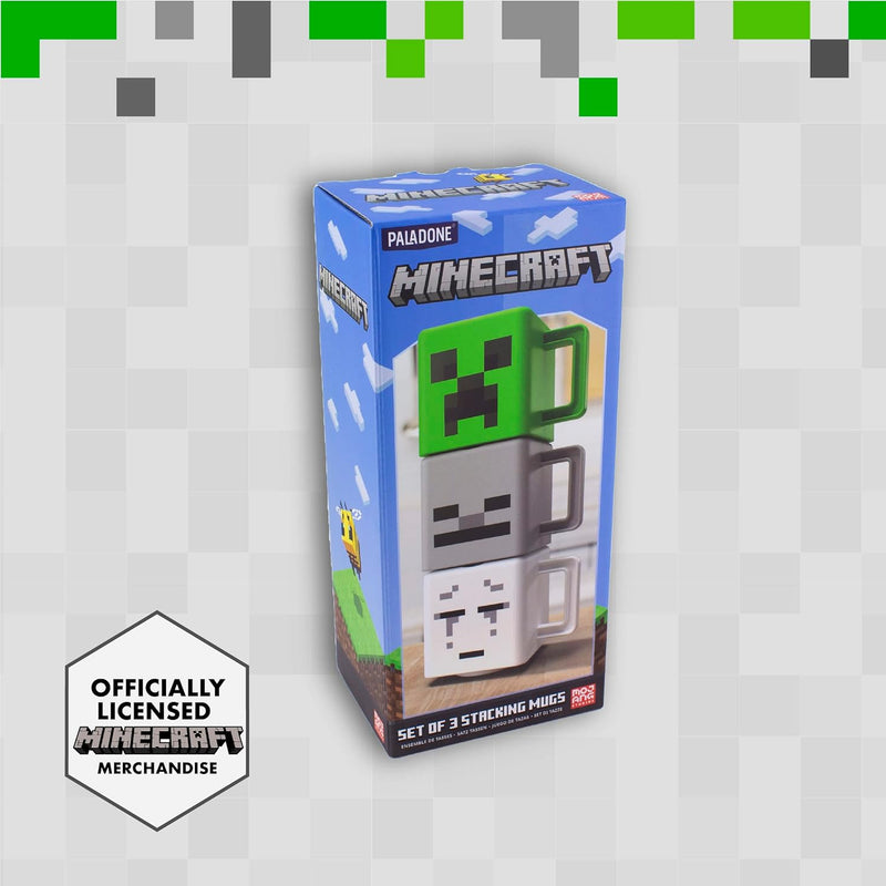 Minecraft Becher zum zusammenstecken 3er Set