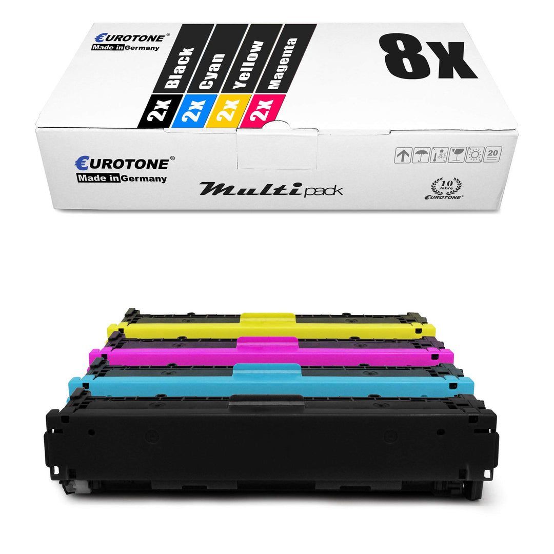 8X Müller Printware kompatibler Toner für HP Laserjet Pro 200 Color M 251 276 nw n ersetzt CF210X-13