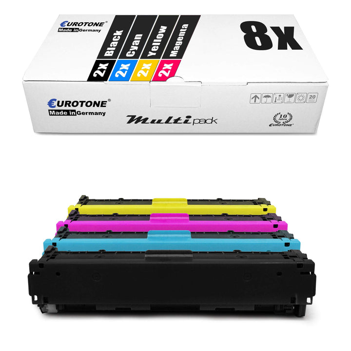 8X Müller Printware kompatibler Toner für HP Laserjet Pro 200 Color M 251 276 nw n ersetzt CF210X-13