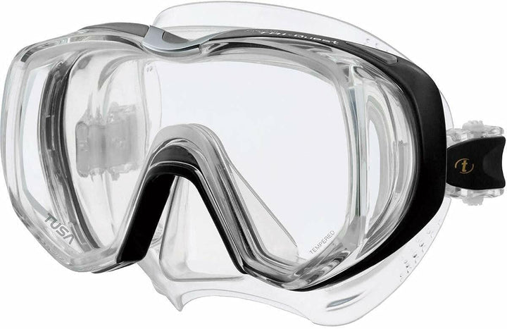 Taucherbrille Tusa Tri-Quest Freedom - tauchmaske schnorchelmaske erwachsene silikon (M-3001) Fishta
