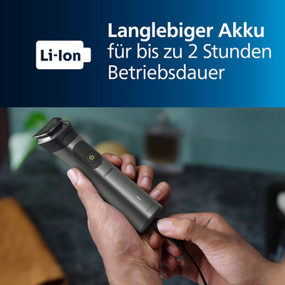 Philips Multigroom Series 7000, All-in-One-Trimmer, 15-in-1 Barttrimmer und Haarschneider für Gesich