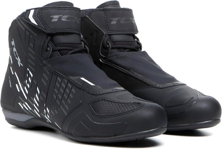 TCX Herren R04d Wp Motorcycle Boot 48 EU Black White, 48 EU Black White