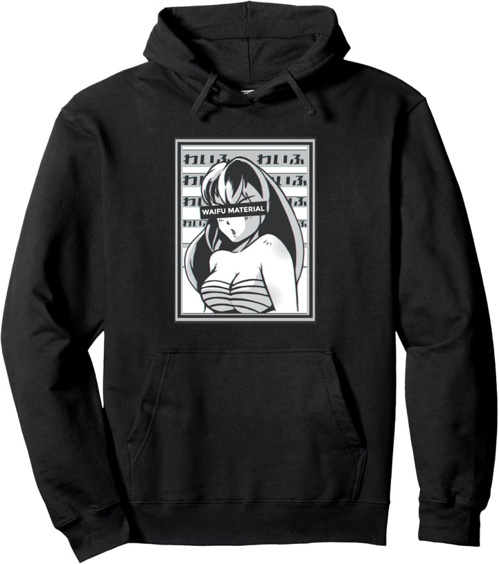 Lustiges Girl Manga Comic Design Waifu Pullover Hoodie