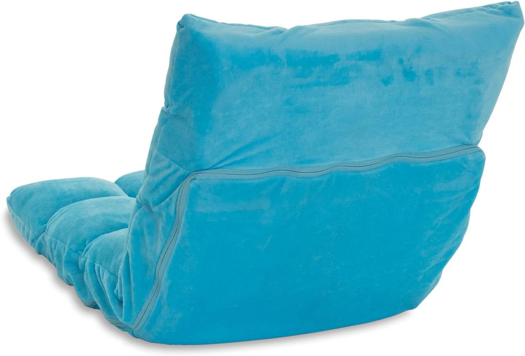 Nexos Trading Relax-Lounger 53x52x60cm hell-blau Bodensofa verstellbar Relax-Sofa Bodenstuhl Jugends