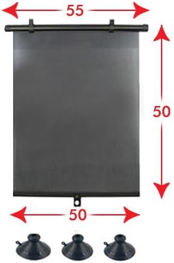 myshopx Sonnenschutz 2 x Auto Sonnenrollo 55 cm Sonnenschutzrollo