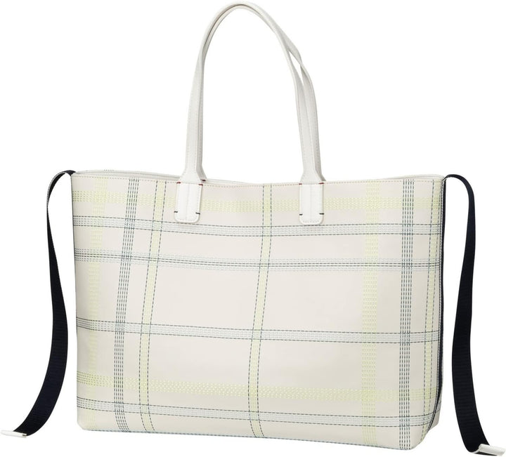 Tommy Hilfiger Handtasche Iconic Tommy Tote Check PF22 Beige_beige, Beige_beige