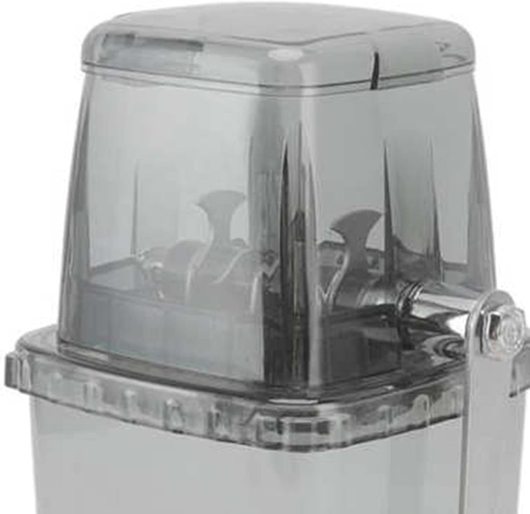 Tragbarer Eiszerkleinerer, 1,25 L, Handgekurbelt, Zum Selbermachen, Manuelle Eiszerkleinerungsmaschi