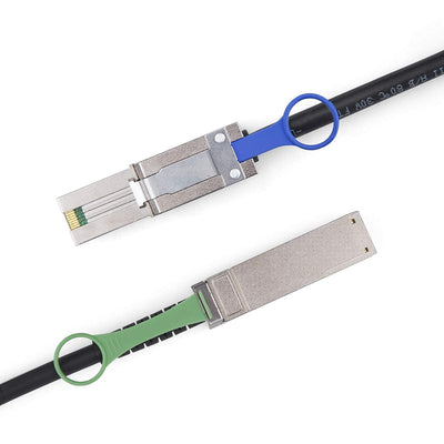 10Gtek® QSFP (SFF-8436) zu MiniSAS HD SFF-8088 DDR Hybrid SAS Kabel, External Mini SAS Kupfer Passiv