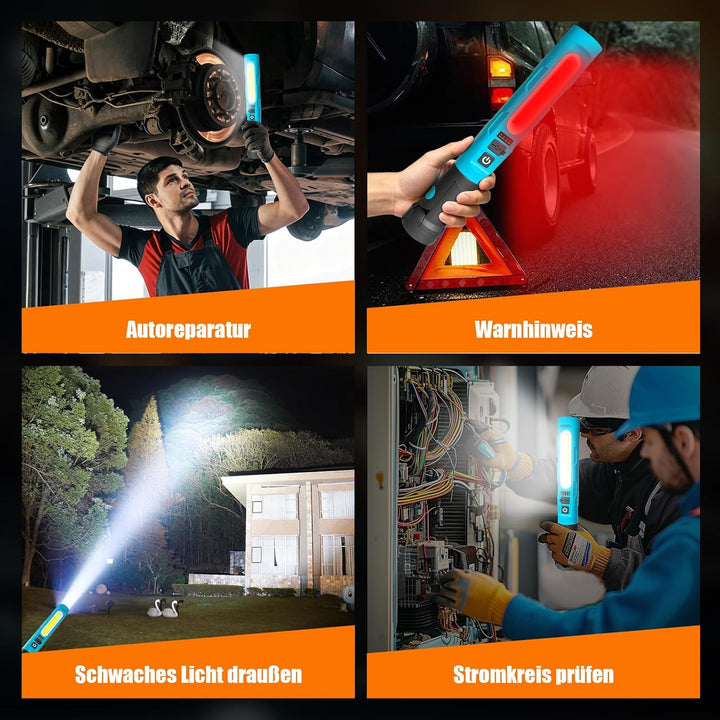 LED Arbeitsleuchte Torch Akku Handlampe