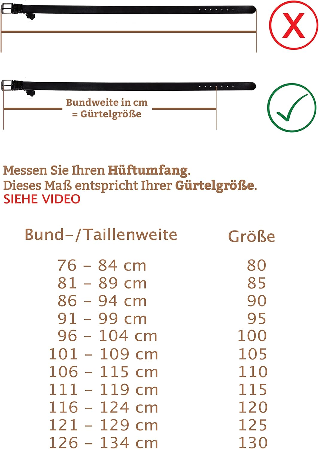 Cartvelli Business Ledergürtel Herren inkl. Geschenkbox Made in Germany - Echt Leder Gürtel Anzug 35