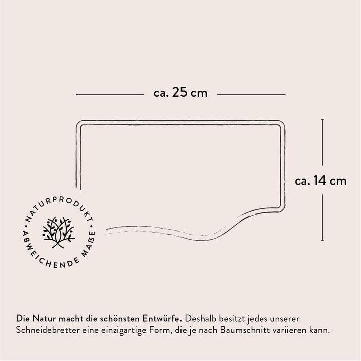 DAS OLIVENHOLZBRETT®, Olivenholz Schneidebrett/Massivholz Brotzeitbrett/Frühstücksbrett aus Holz/Oli