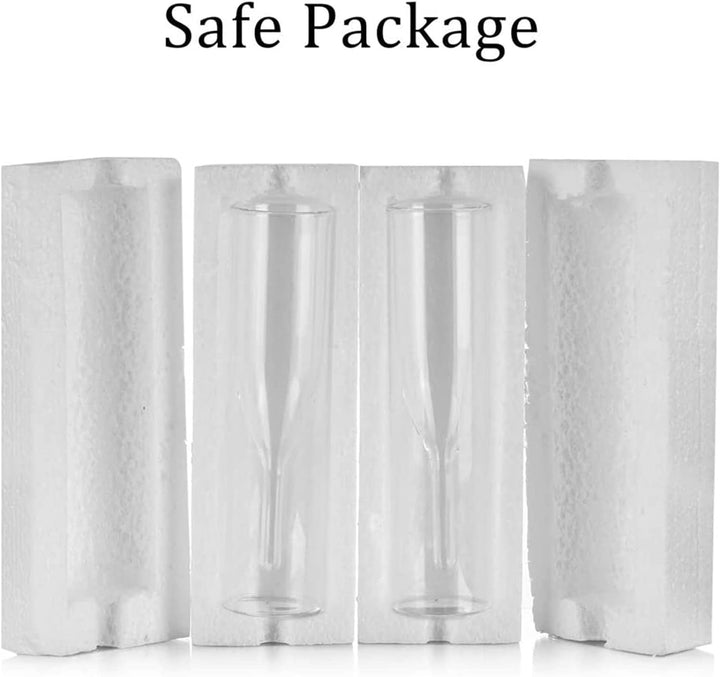 Sziqiqi Massive Doppelwandige Champagnerglas Kristallgläser, Classics Tulip Goblet Stemless Clear Gl