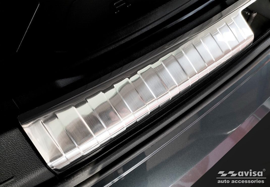 Avisa Edelstahl Innere Heckstossstangenschutz kompatibel mit Seat Ateca 2016-2020 & FL 2020- inkl. C