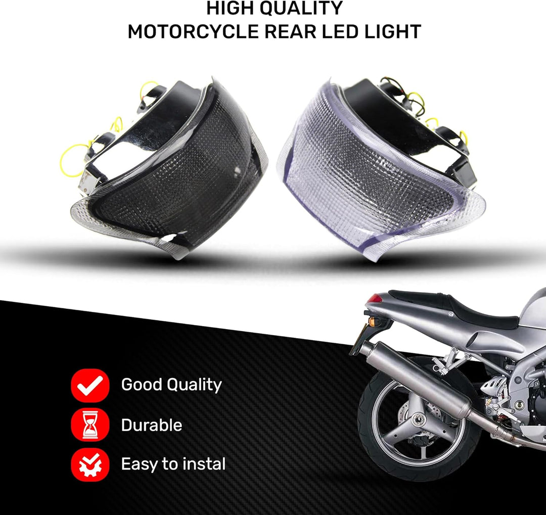 avdb-moto LED-Bremslicht mit integriertem Blinker kompatibel mit Triumph T595, Speed Triple 995 1997