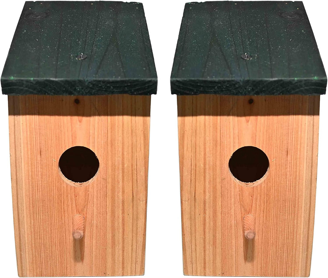 Ram© 2 X Holz Holz Vogel Nistkasten Nest Vogelhaus Kleine Vögel Blaumeise Rotkehlchen Spatz Vogelhau