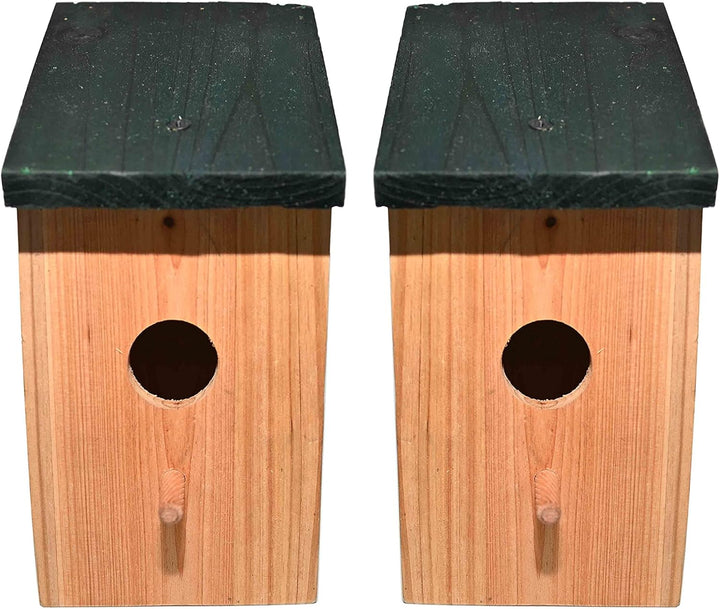 Ram© 2 X Holz Holz Vogel Nistkasten Nest Vogelhaus Kleine Vögel Blaumeise Rotkehlchen Spatz Vogelhau