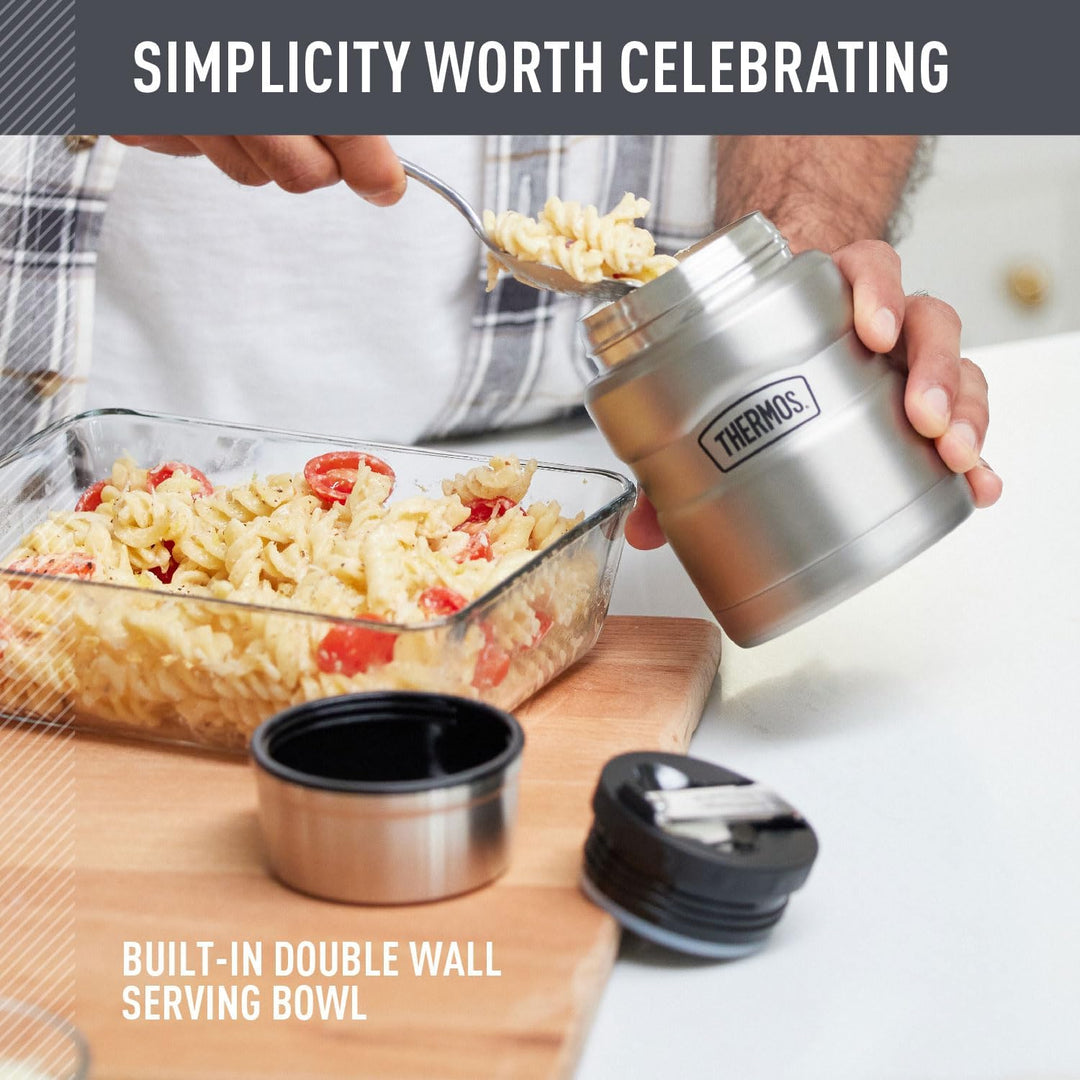 Thermos SK3000MDB4 Stainless King Food Jar, 16 Ounce, Matte Blue Blau, Blau