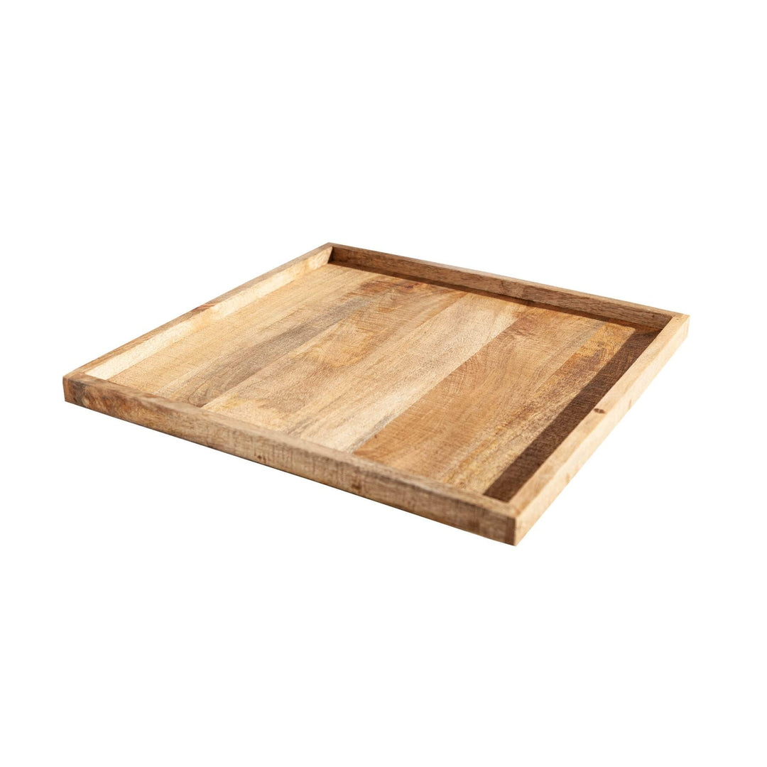 Tablett MAKASSAR 50cm - Natur - Mangoholz griffige Haptik pflegeleicht | Montiert, variabel einsetzb