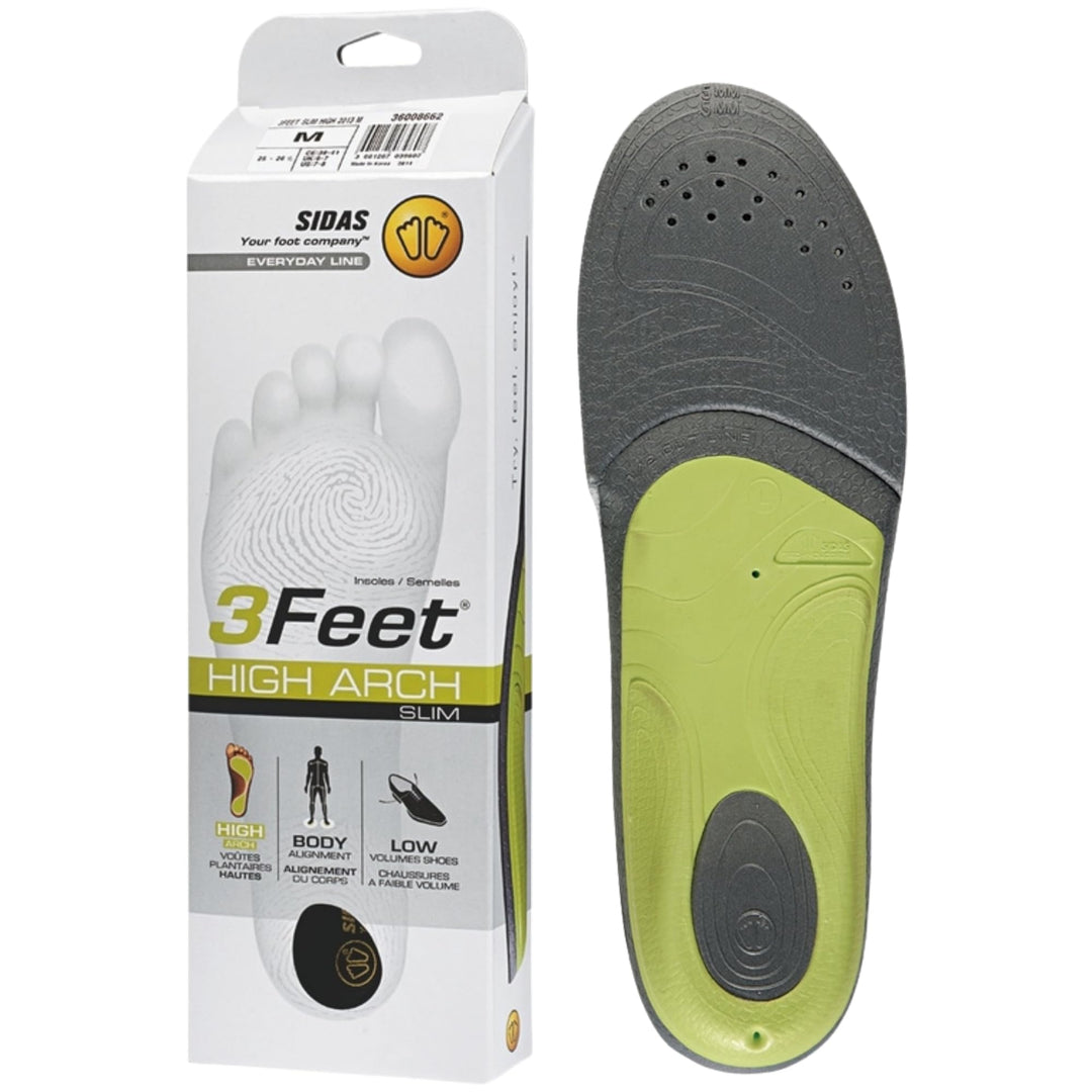Sidas 3Feet Slim High Einlegesohlen, verschiedene Farben (mehrfarbig), 39 EU