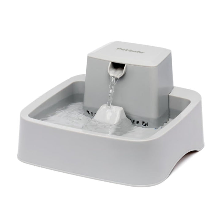 PetSafe Drinkwell Haustierbrunnen, 1/2 Gallon | Freifall-Wasserstrom, Anpassbarer Wasserfluss, Förde