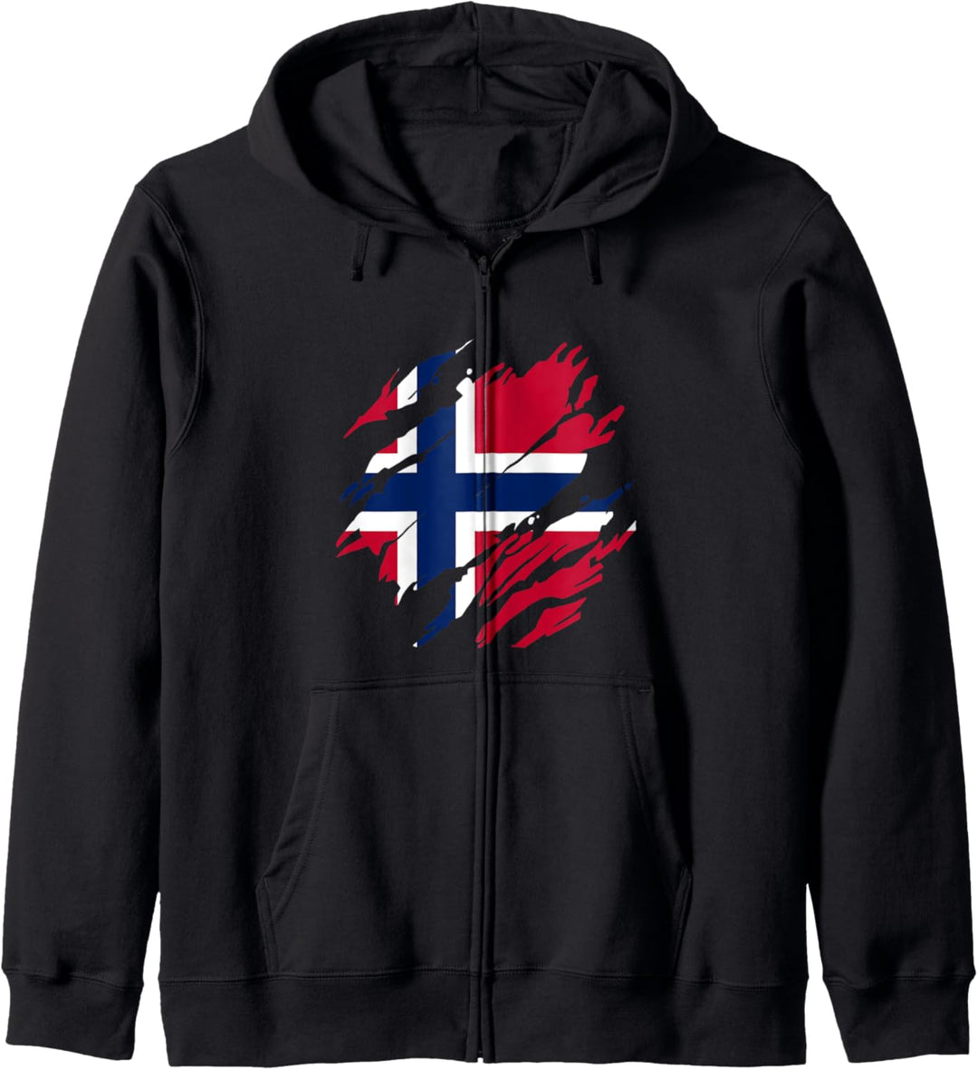 Norwegische Flagge Norwegen Kapuzenjacke
