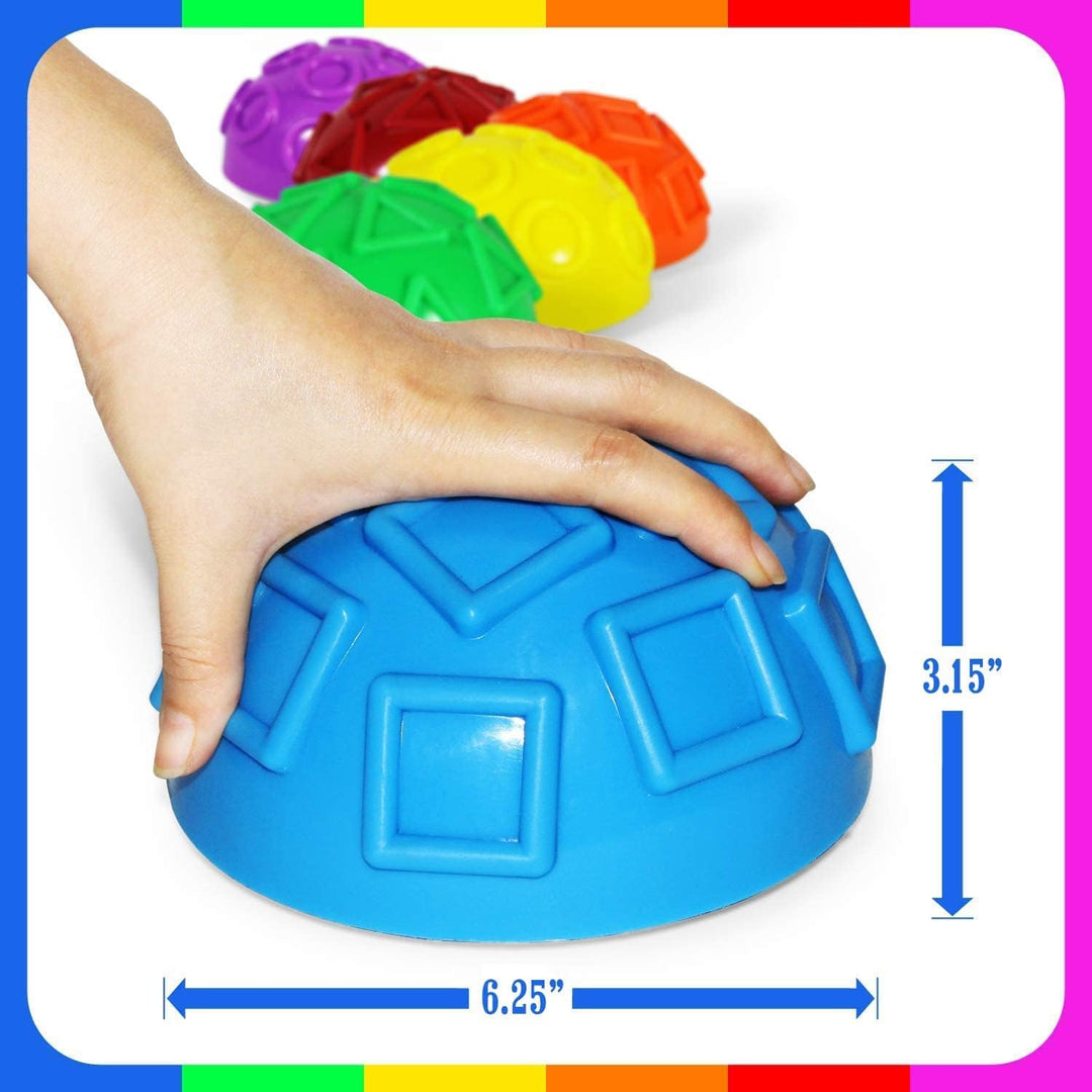 Yes4All Balance Igel 6X Set Balance Pods; Balance-Igel Ø 16 cm; Balance-Halbball in drei Formen für