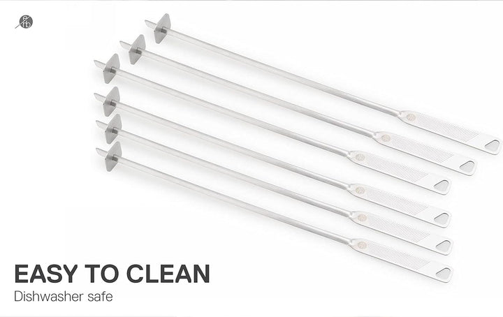 everdure by heston blumenthal Grillspiess 6er Set I 6 Runde Spiesse I hochwertige Schaschlik-Spiesse
