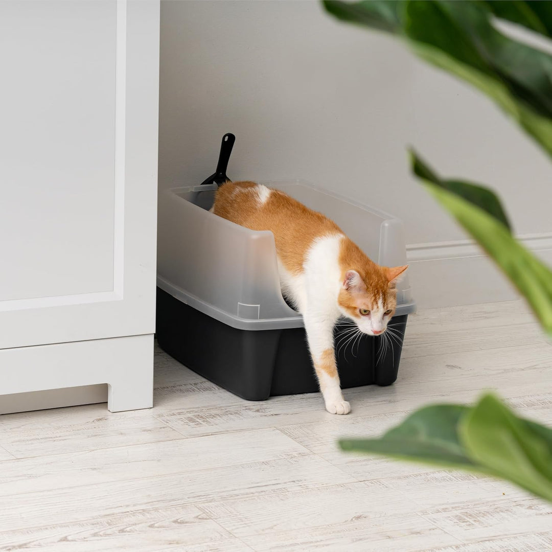 Iris Ohyama, Katzentoilette, Geschlossene Katzentoilette, Schaufel, B48.5 x T38 x H30 cm, 2er-Set, C