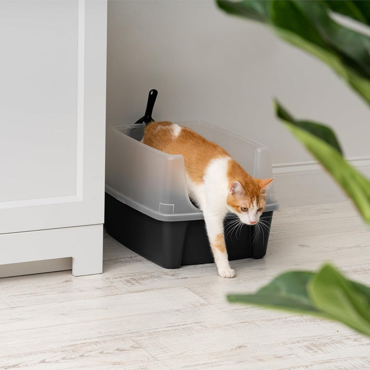 Iris Ohyama, Katzentoilette, Geschlossene Katzentoilette, Schaufel, B48.5 x T38 x H30 cm, 2er-Set, C