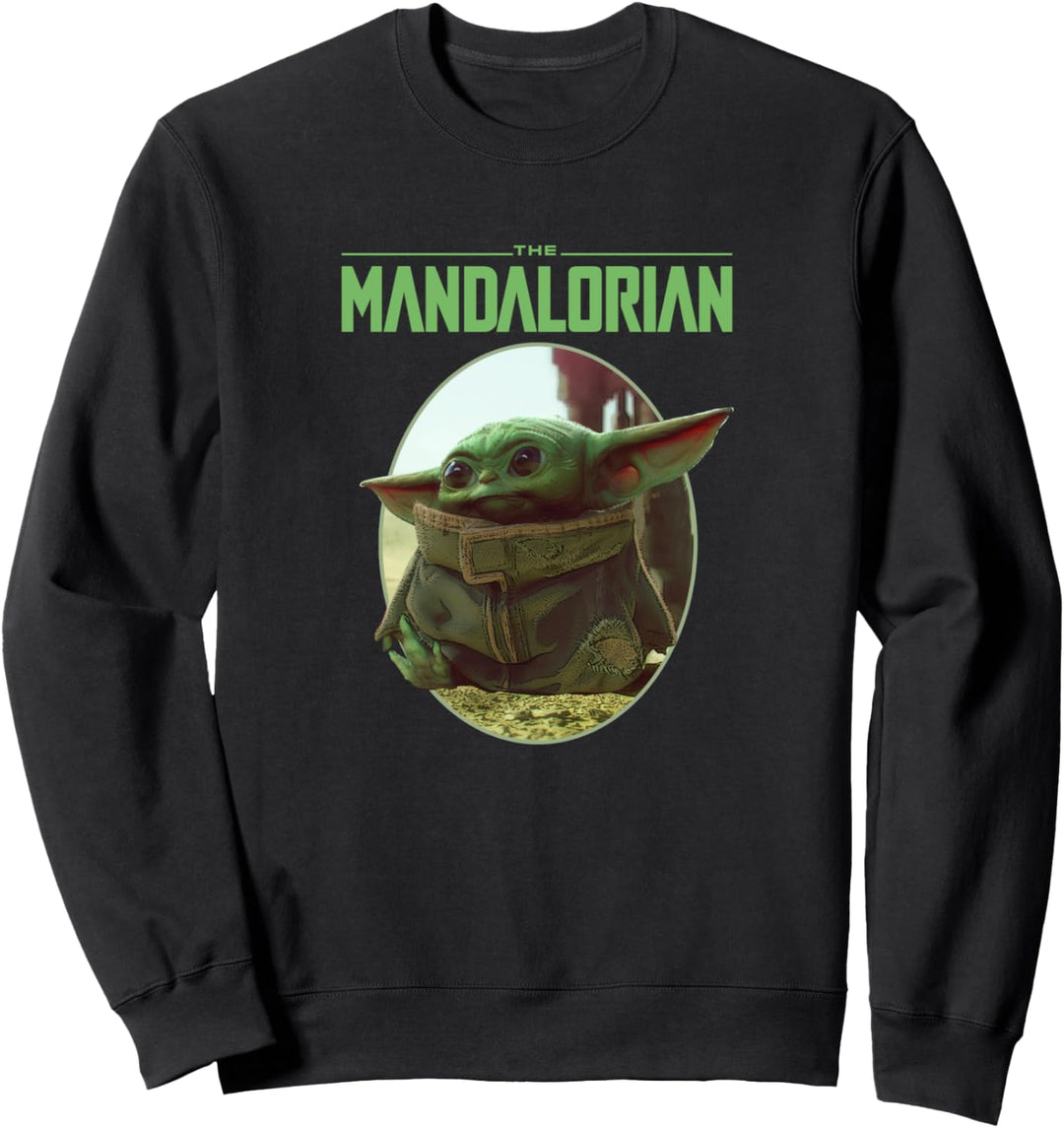Star Wars: The Mandalorian Grogu Oval Portrait With Logo Sweatshirt