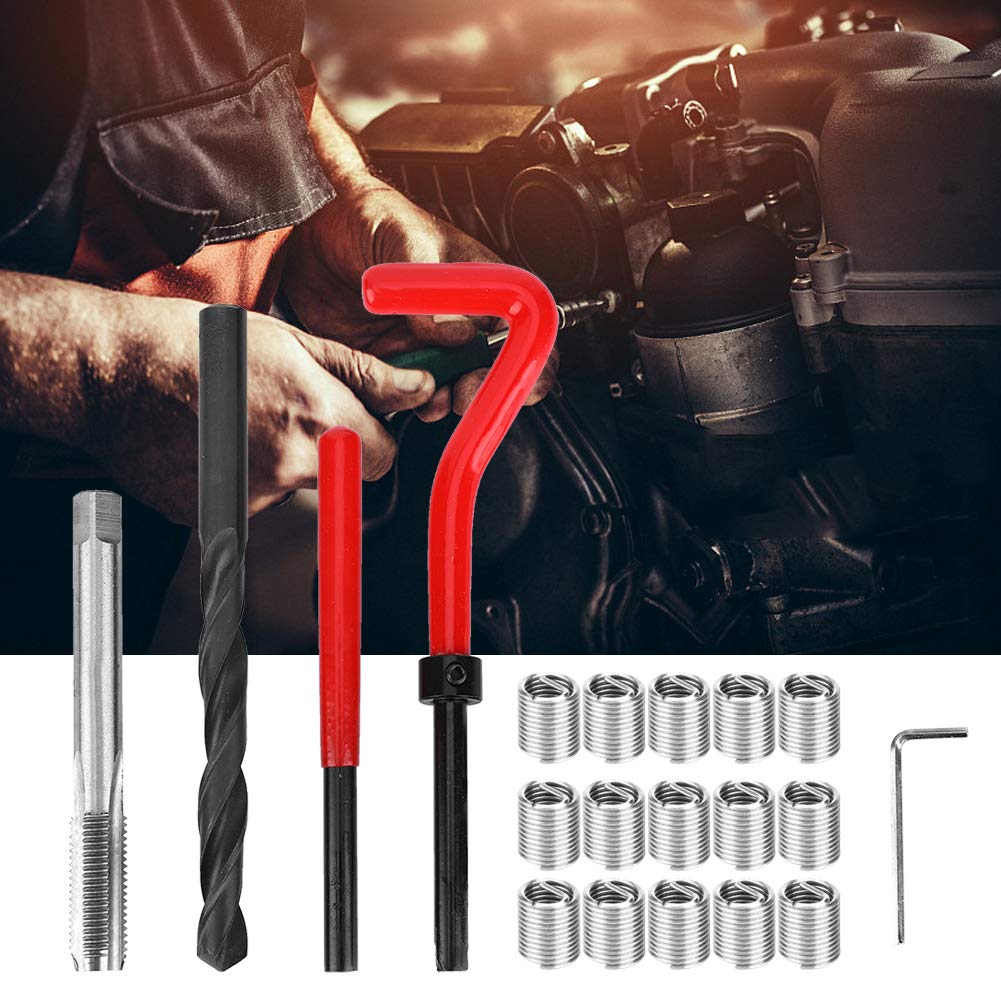 20 Stücke Metrisch M9x1,25mm Gewinde Reparatur Einsatz Kit, Edelstahl Gewinde Reparatur Zubehör Sort