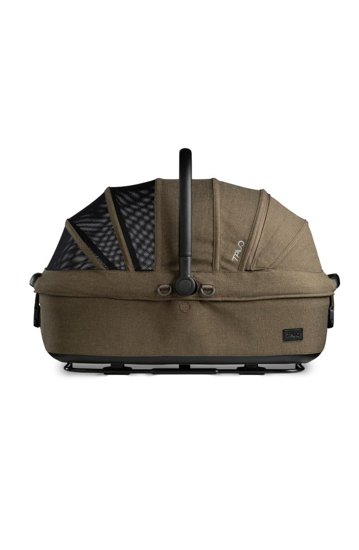 Tavo Maeve Medium Rigid‑Griff Haustier‑Autositz mit ISOFIX‑Bodenplatte, 2 Matratzenauflagen, Geeigne