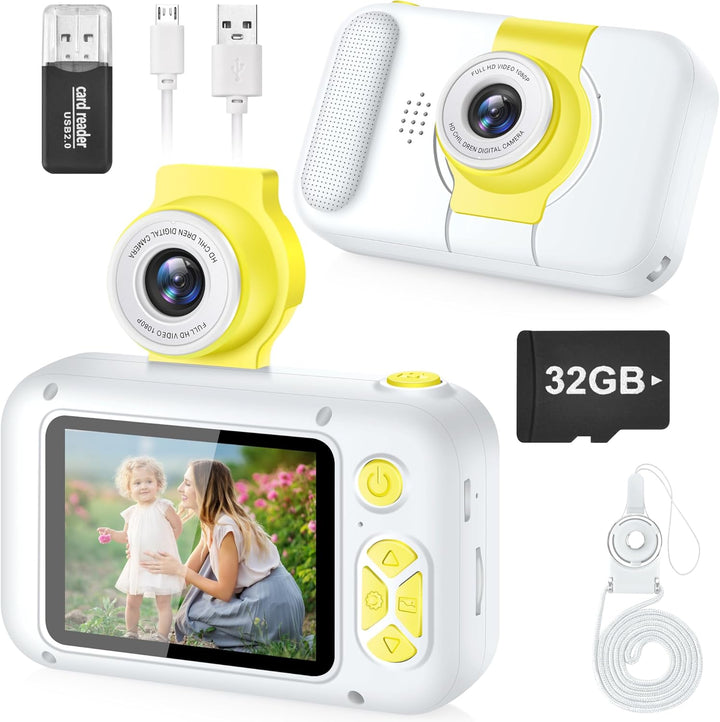 KinderKamera,ARNSSIEN Kinder Kamera,Selfie,Geschenk für3 4 5 6 7 8 9 10Jahre Mädchen und Junge,2.4in