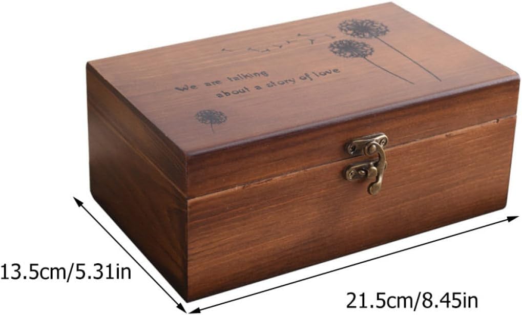 Zerodeko Holz Nähkästchen mit Mehrlagigen Fächern Aufbewahrungsbox für Nähzubehör und Kleinigkeiten