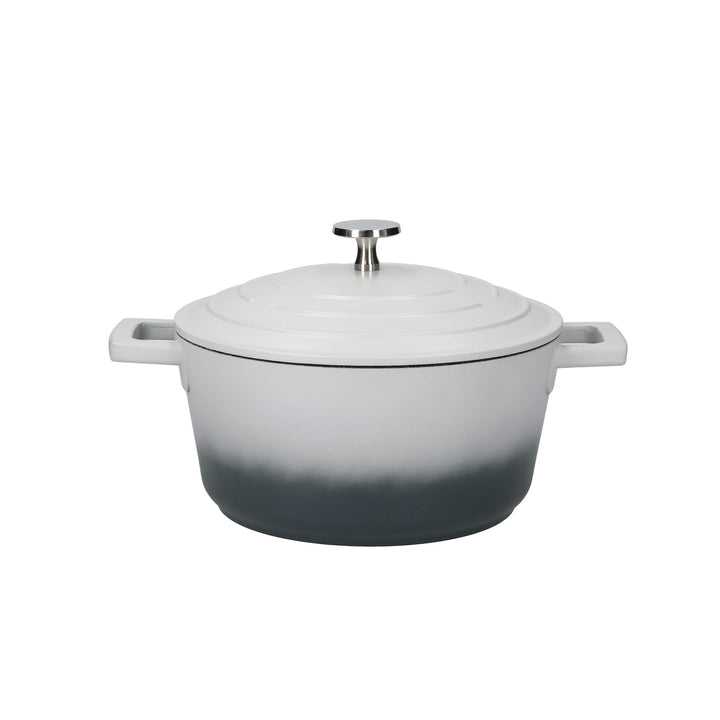 MASTERCLASS Leichte Auflaufform mit Deckel, Aluminium, Ombre Grau, 2.5L, 20cm, 2.5L, 20cm
