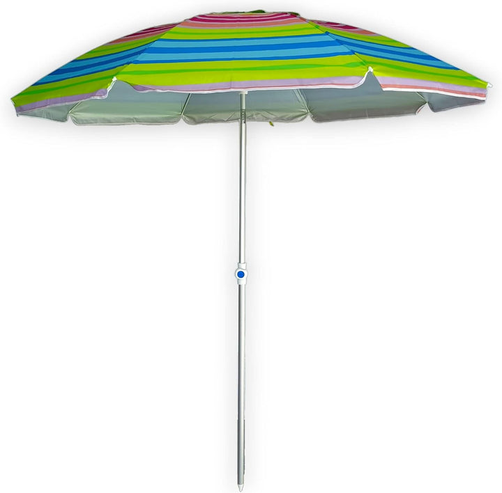Pincho Strandschirm Ø 180 cm, winddicht, UV-Schutz 50, hochwertige Materialien, Aluminiumrohr, Fiber