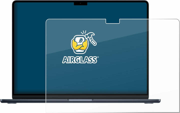 BROTECT Schutzglas für Apple MacBook Air 15" M4 2025 Schutzfolie Panzer Folie Glas Displayschutz Mad