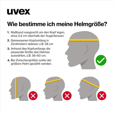uvex supersonic cc - sicherer Allround-Helm für Damen und Herren - individuelle Grössenanpassung - w