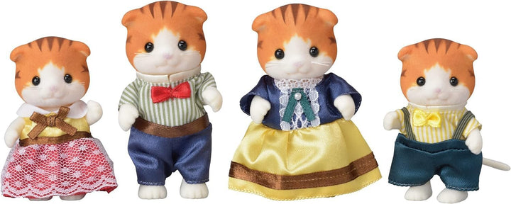 Sylvanian Families 5290 Ahornkatzen Familie - Figuren für Puppenhaus, Multicolour