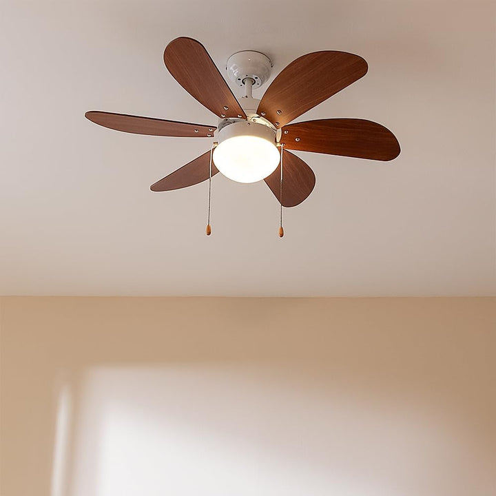Cecotec Deckenventilator mit Licht EnergySilence Aero 365 Weiss&amp;Holz 50W, Durchmesser 36" (92cm), 3