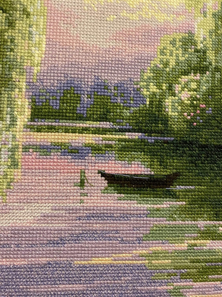Riolis Kreuzstich Set Ruhiger Morgen, Zählmuster, 40x30cm