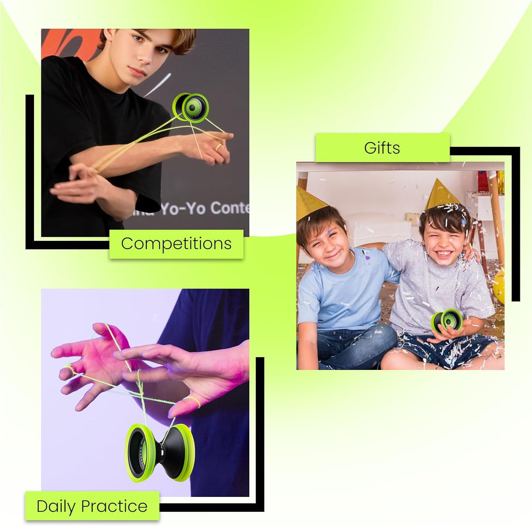 MAGICYOYO JoJo V13 Profi Finger Spin Yoyo, Metall + PC Hybrid Design, Dual-Modus für Responsive Yo Y